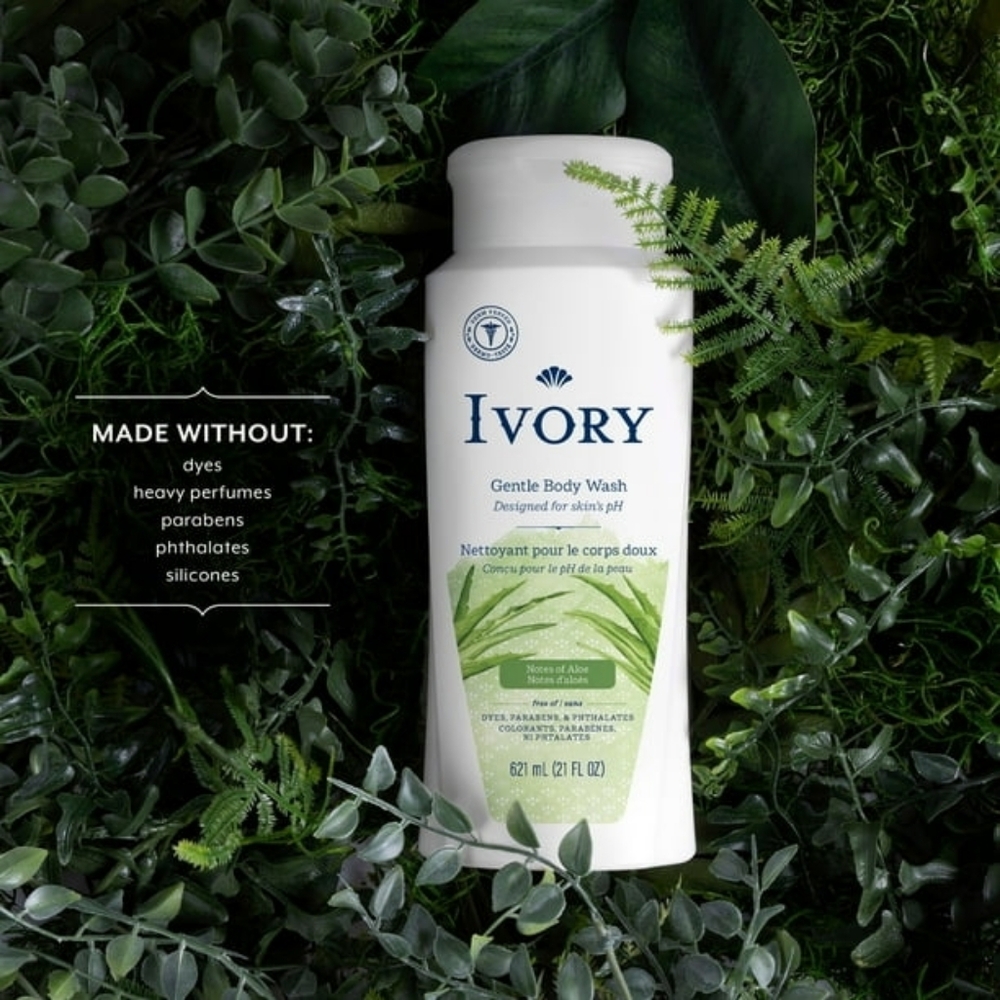 NWT Ivory Aloes Gentle Body Wash  621 ml